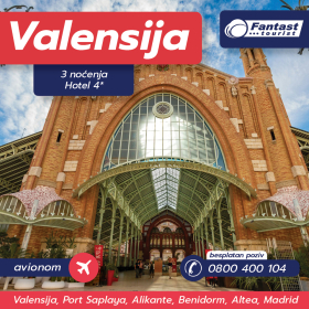 Valensija AVIO, 3 noćenja