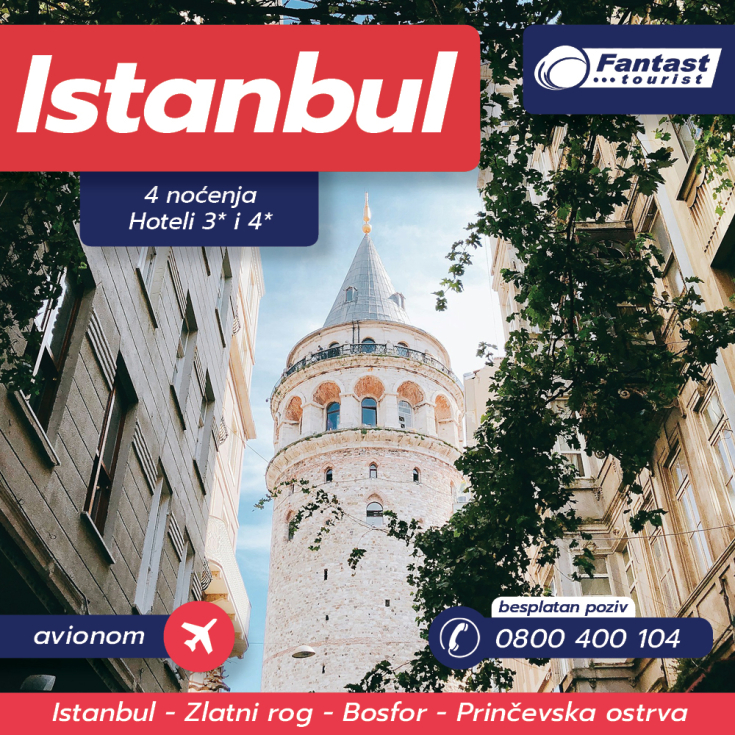 Istanbul AVION, 4 noćenja