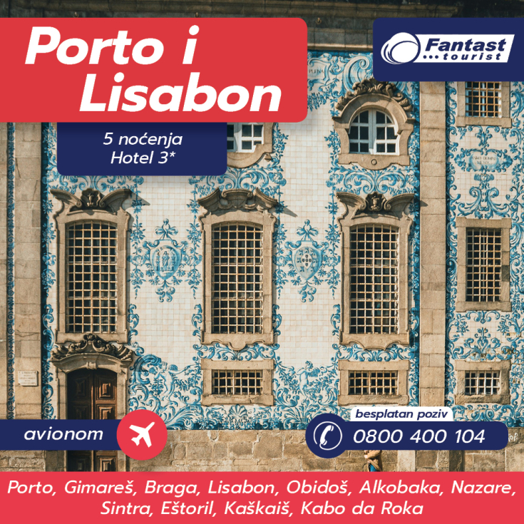 Porto &amp; Lisabon AVIO, 5 noćenja