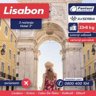 Lisabon AVIO, 3 noćenja