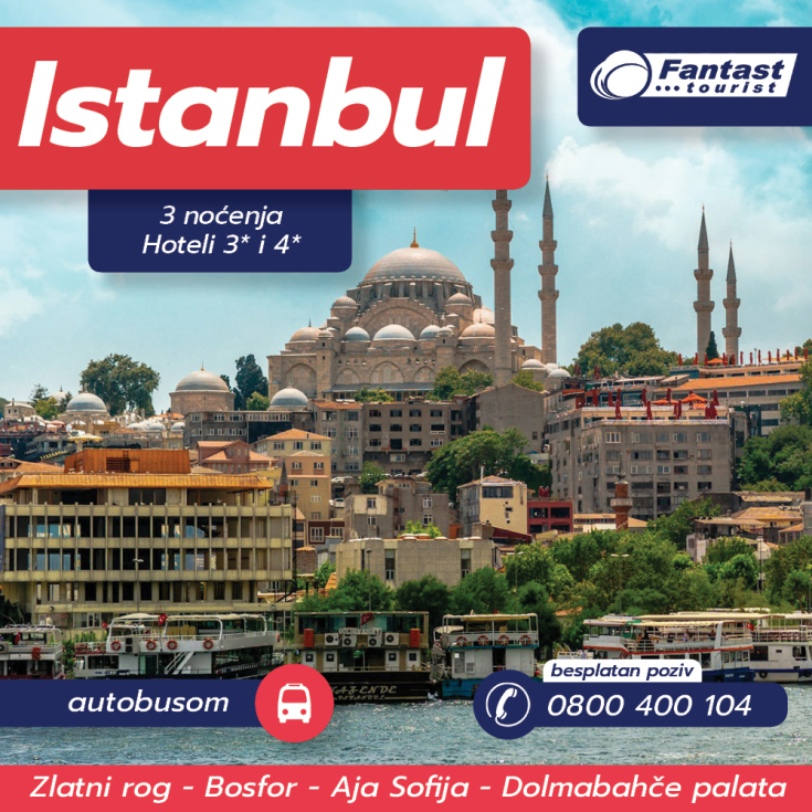 Istanbul autobusom, 3 noćenja