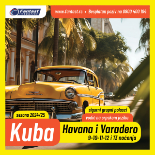 Duo Fantastico Havana &amp; Varadero (5 noći Havana + 4,5,6,7 i 8 noći Varadero)
